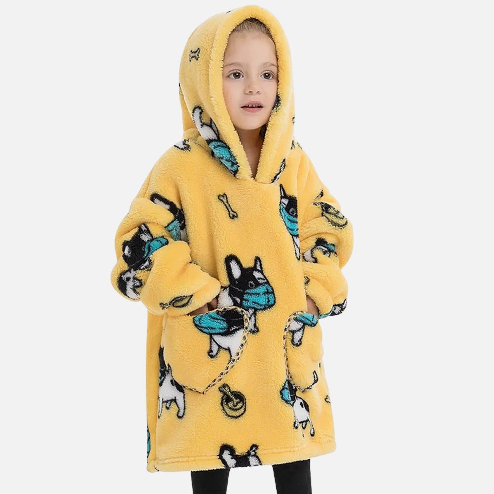 Poncho Plaid Bouledogue