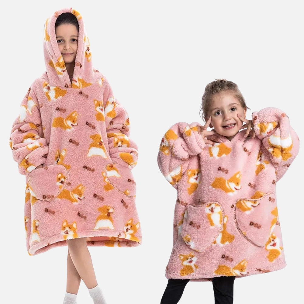 Poncho Plaid Corgi
