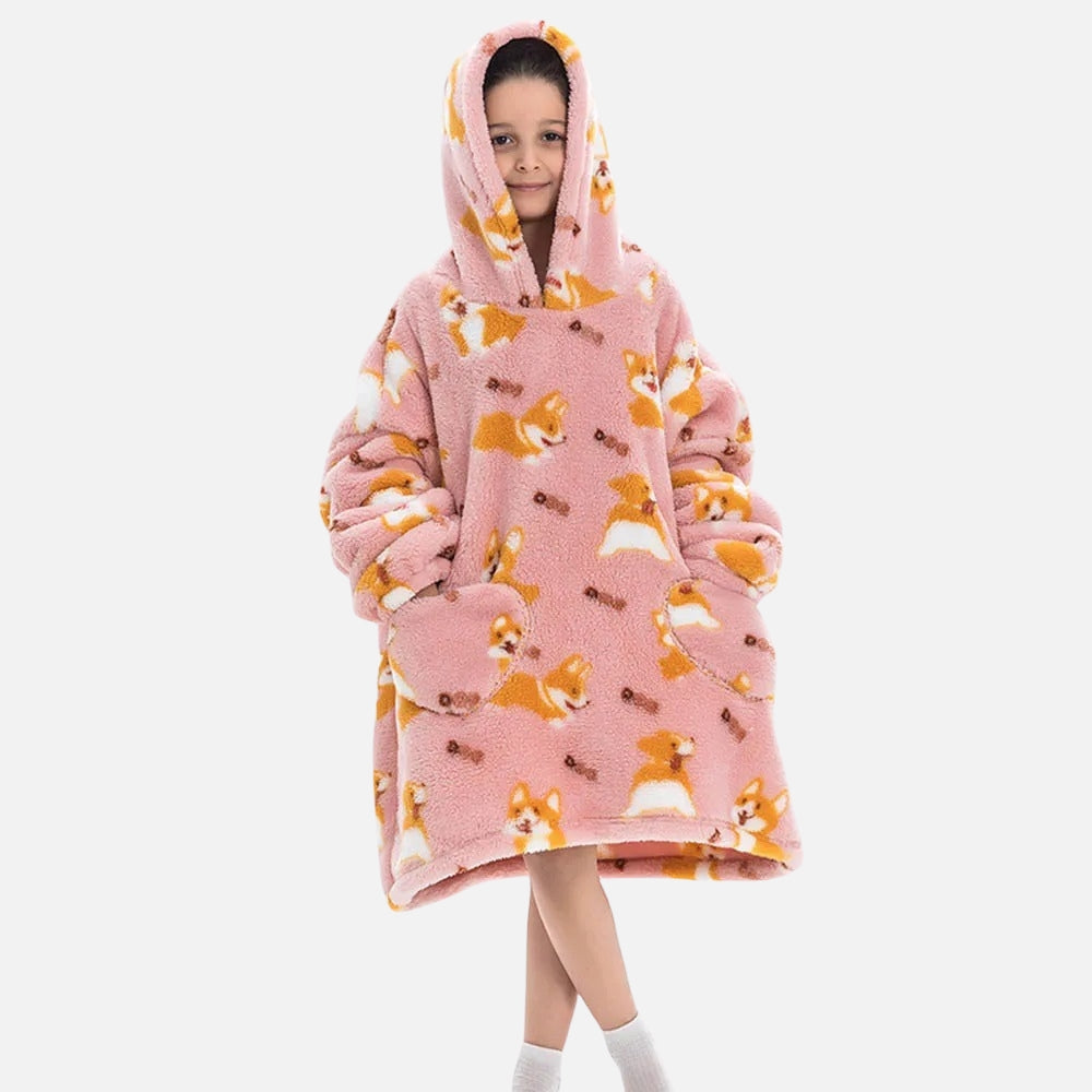 Poncho Plaid Corgi