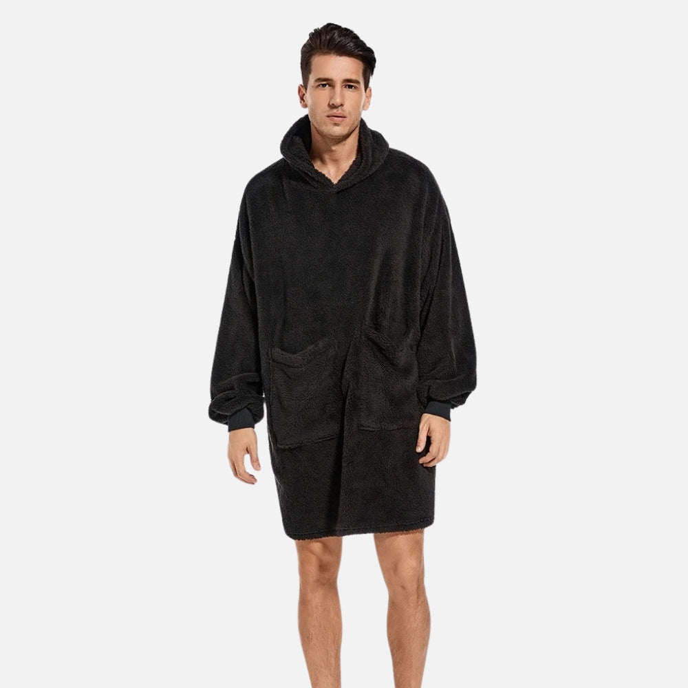 Poncho Plaid Polaire Homme
