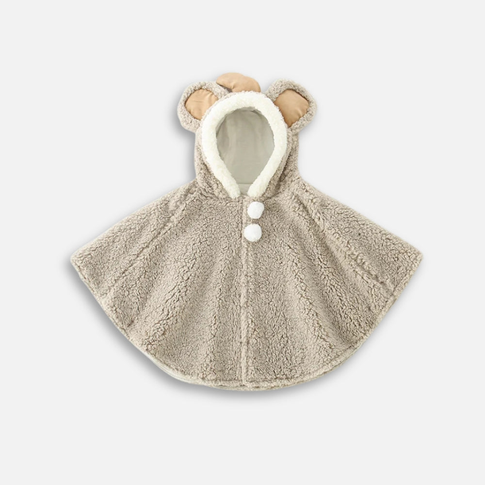 Poncho Polaire Bébé Oreilles D'éléphant
