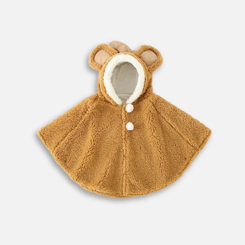 Poncho Polaire Bébé Oreilles D'éléphant