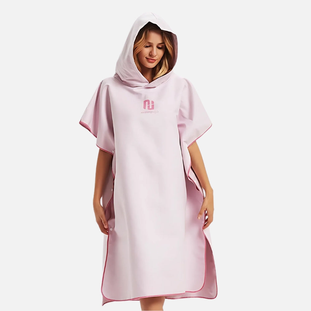 Poncho Surf Femme Rose