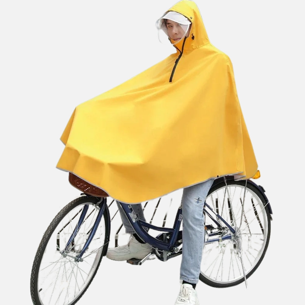 Poncho Vélo Pluie Jaune