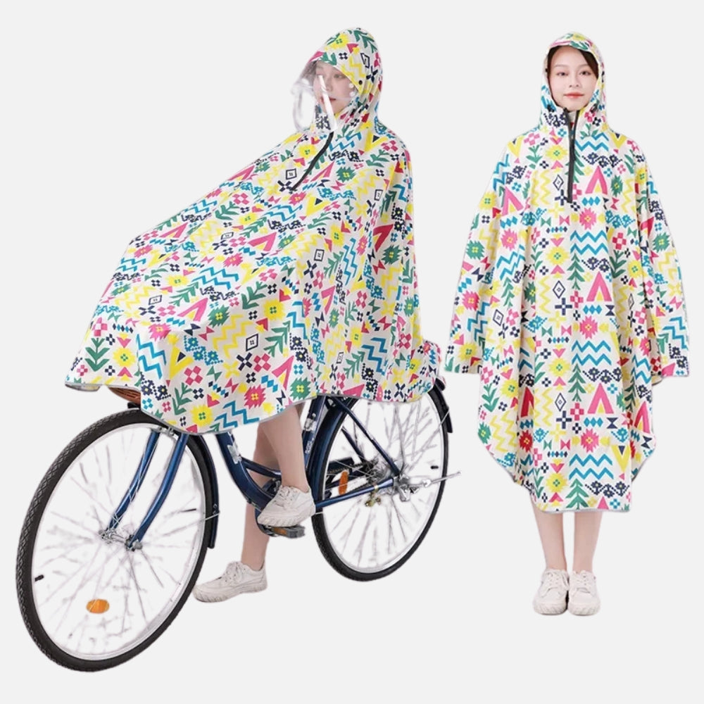 Poncho Vélo Pluie Multiples Motifs