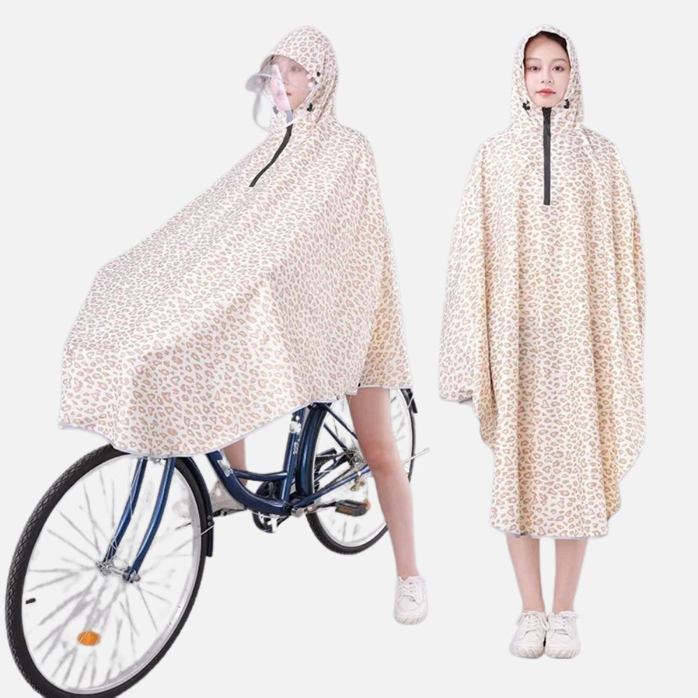 Poncho Vélo Pluie Léopard