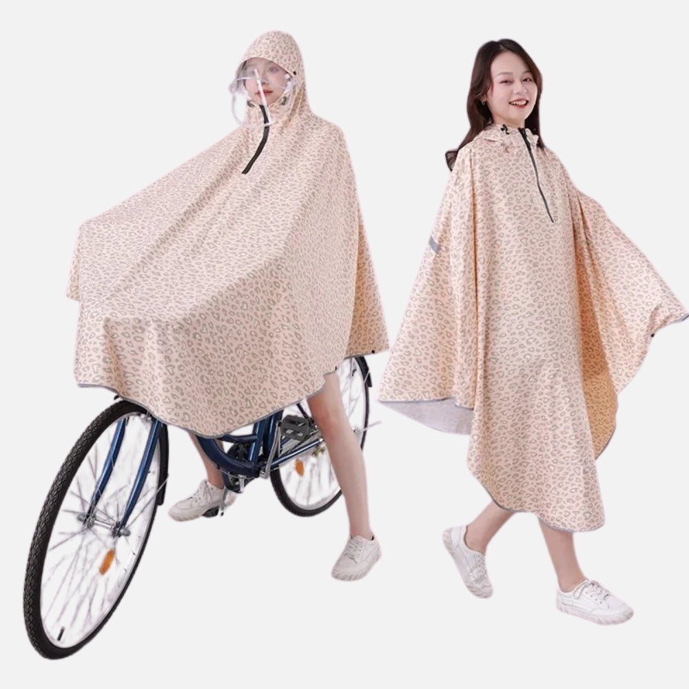 Poncho Vélo Pluie Léopard
