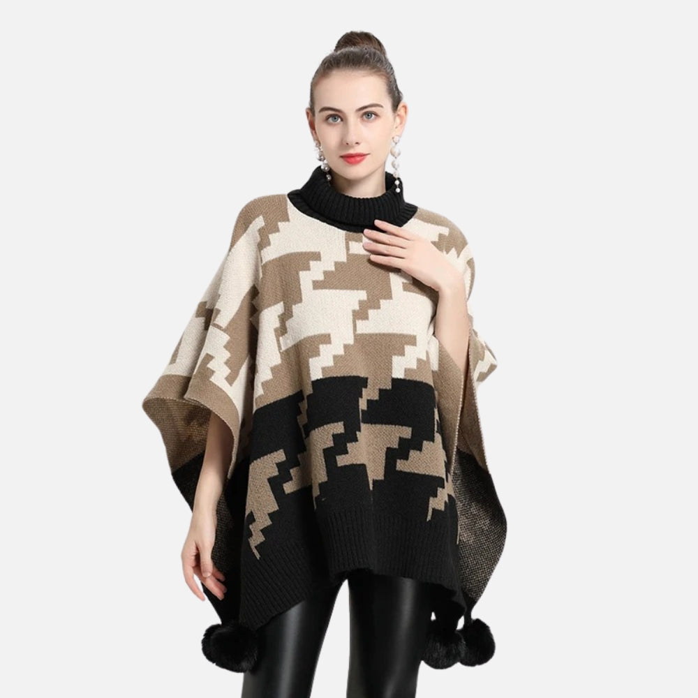 Poncho à Pompon