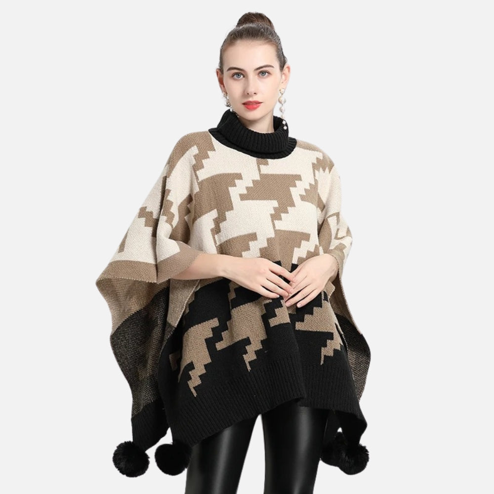 Poncho à Pompon