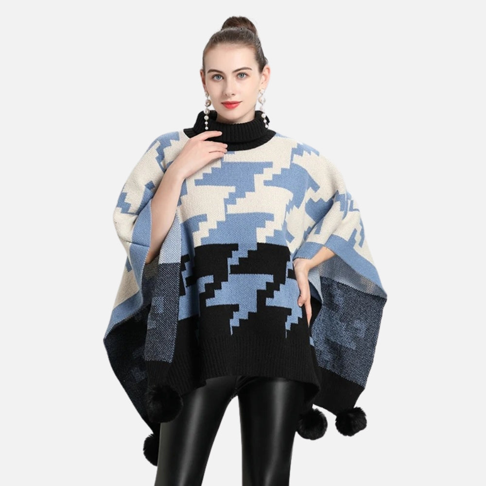 Poncho à Pompon