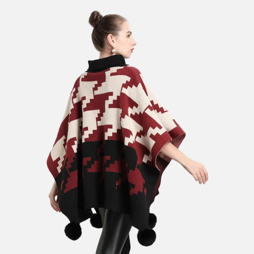Poncho à Pompon