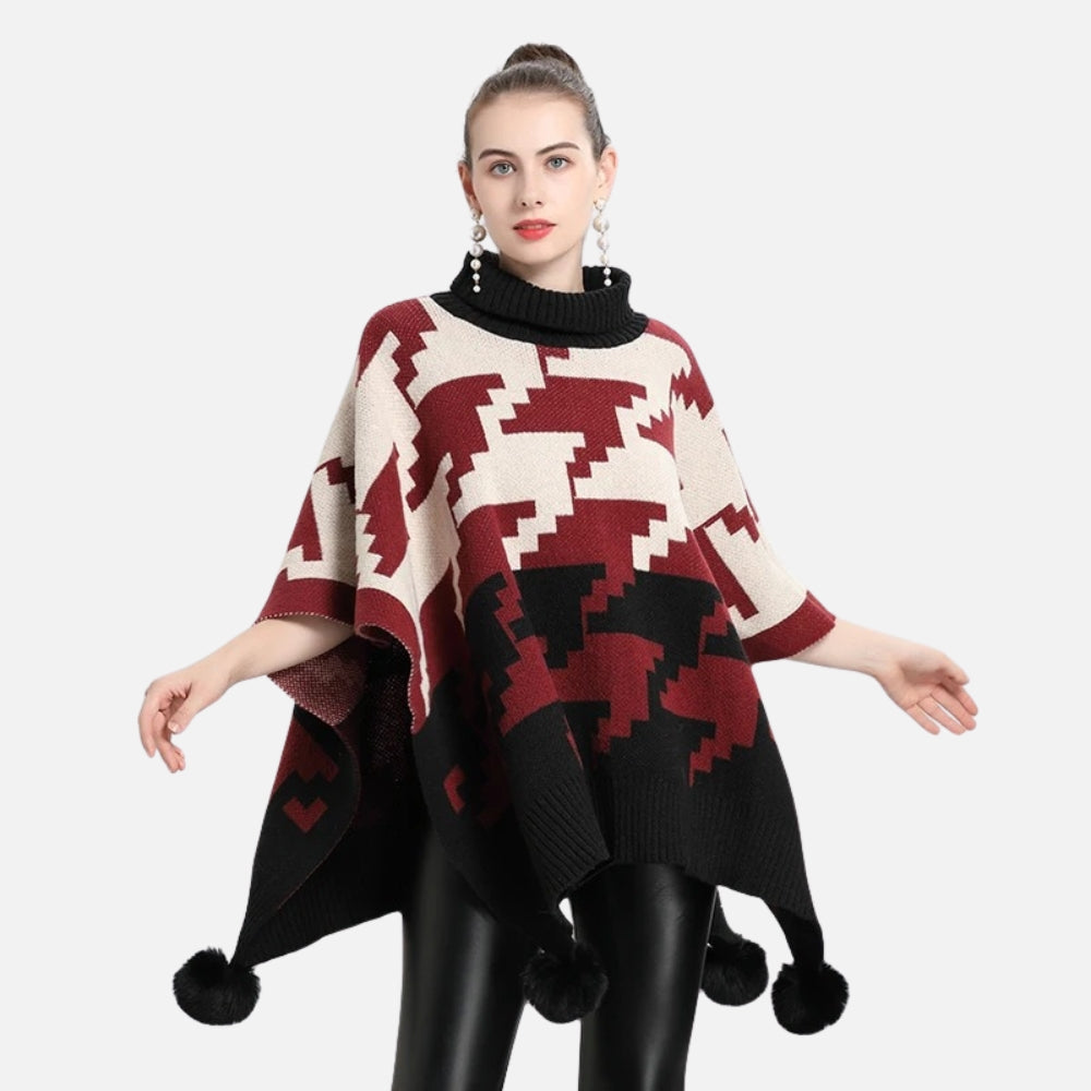 Poncho à Pompon