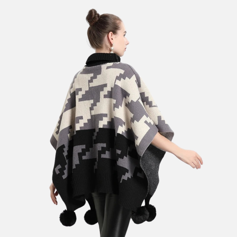 Poncho à Pompon