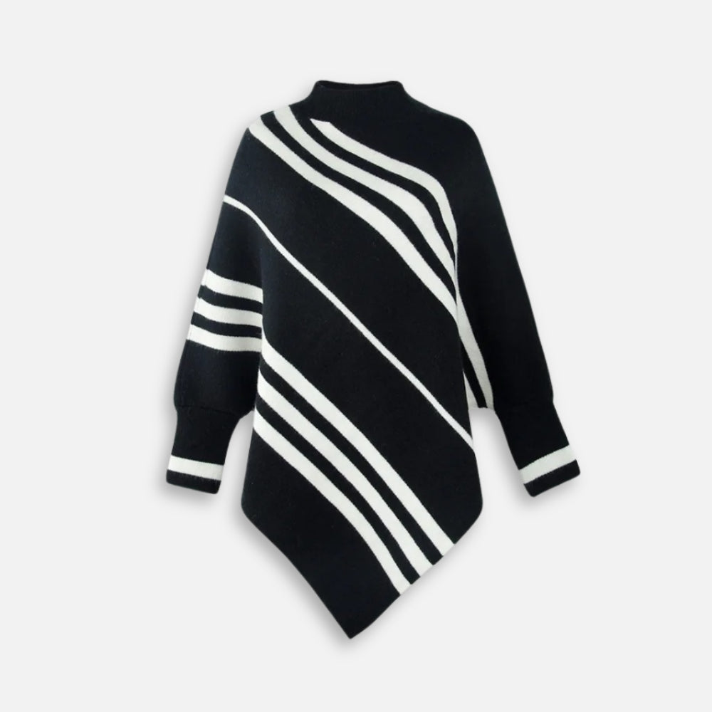 Poncho à Rayures
