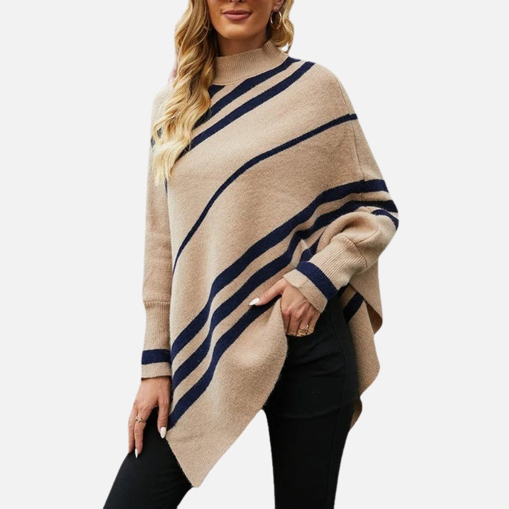 Poncho à Rayures