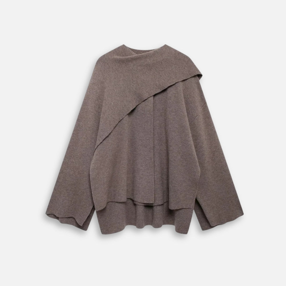 Pull Poncho avec Manches