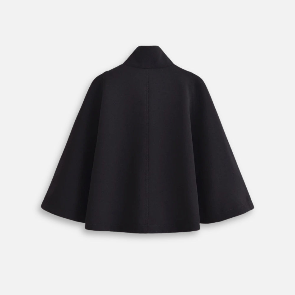 Pull Poncho Noir Femme