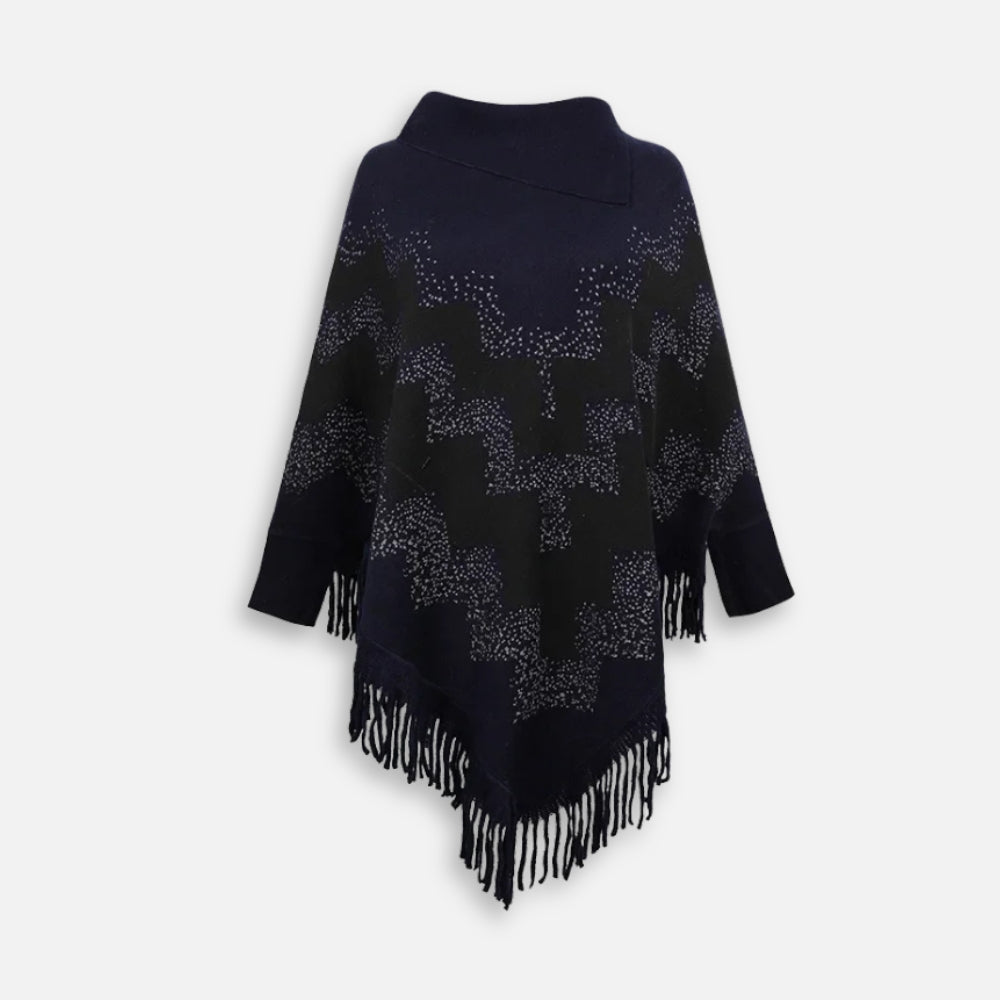 Pull Poncho à Franges