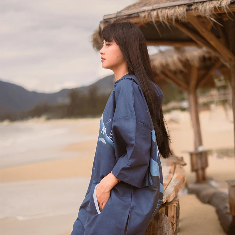 Poncho Surf Manche Longue