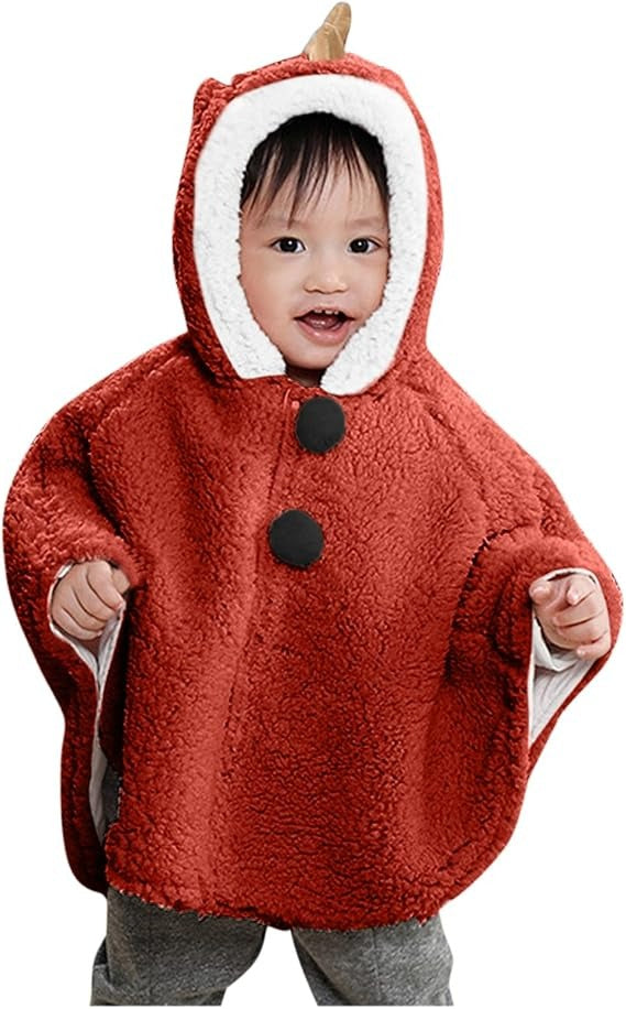Poncho Chaud Bébé Dinosaure