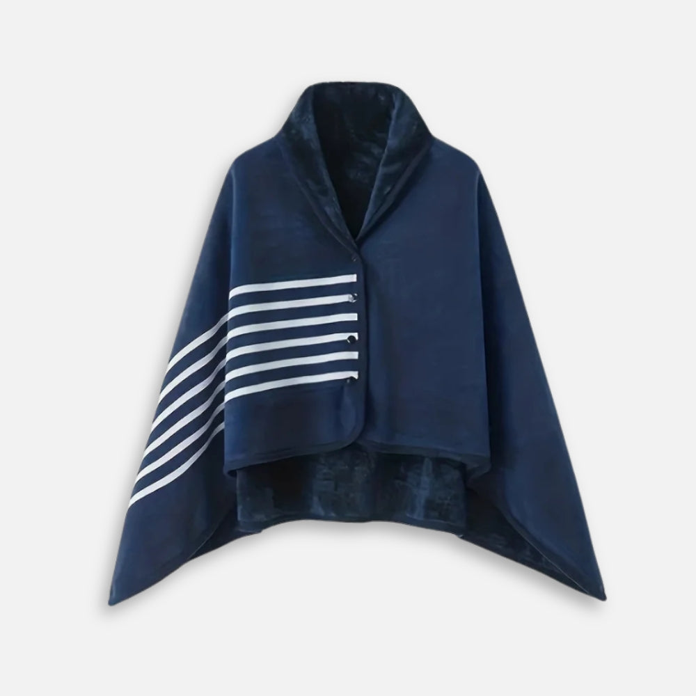 Cape Poncho Bleu Marine