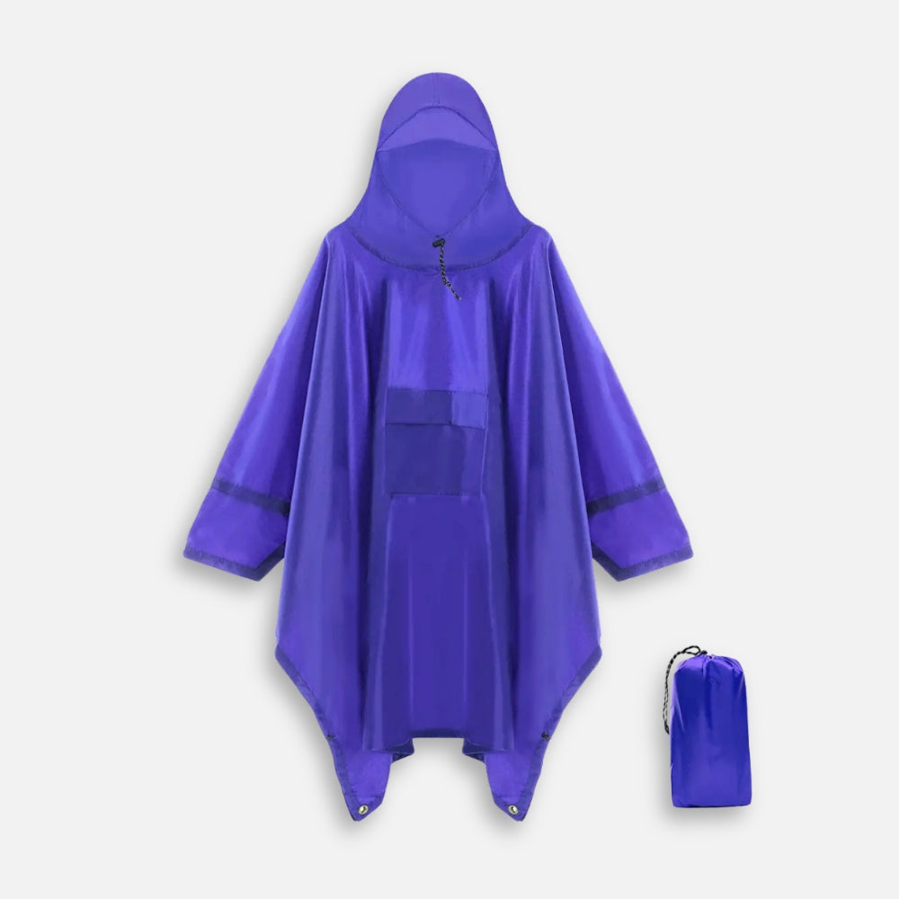 Poncho De Pluie Bleu