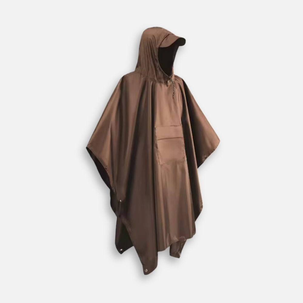 Poncho De Pluie Marron