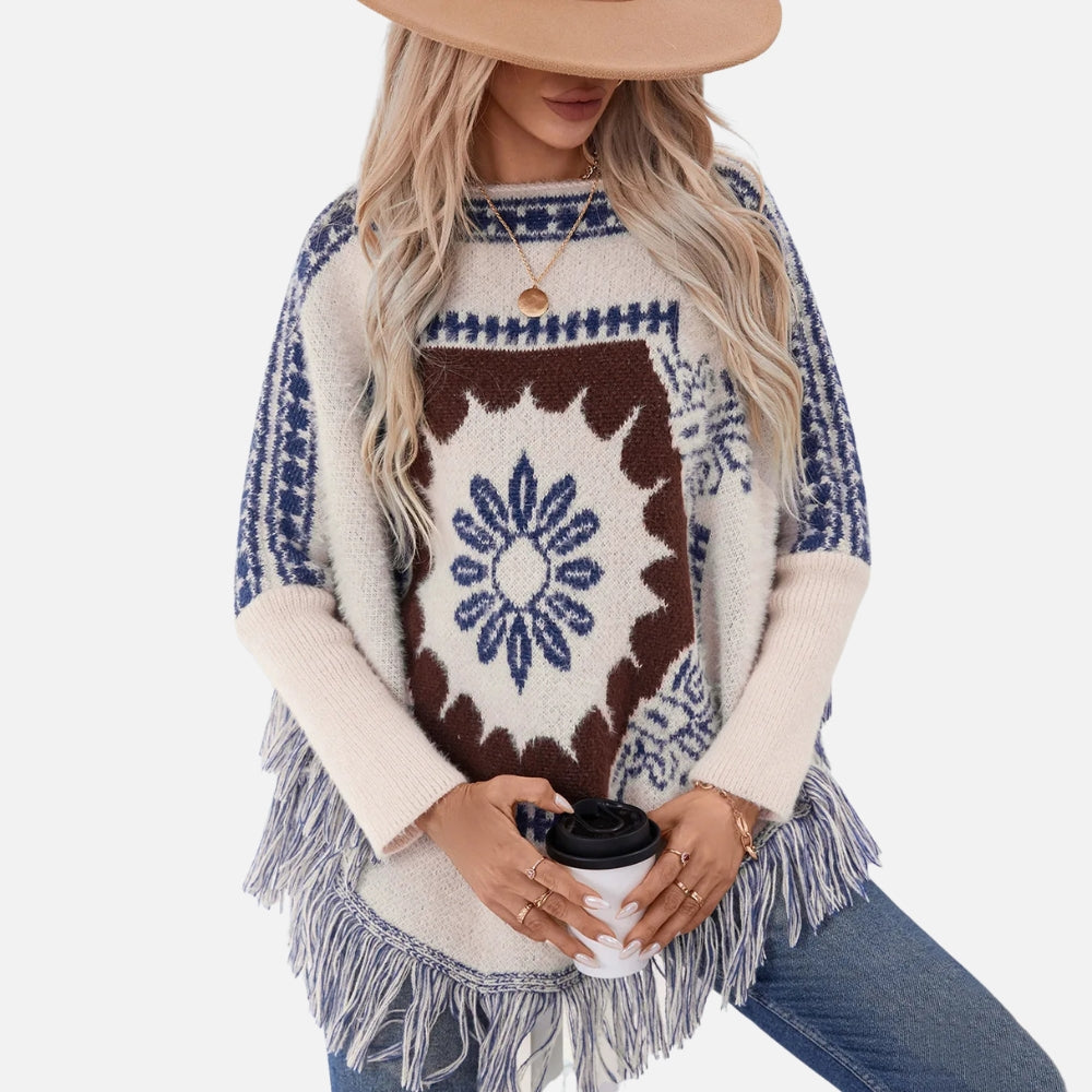 Poncho Ethnique Femme