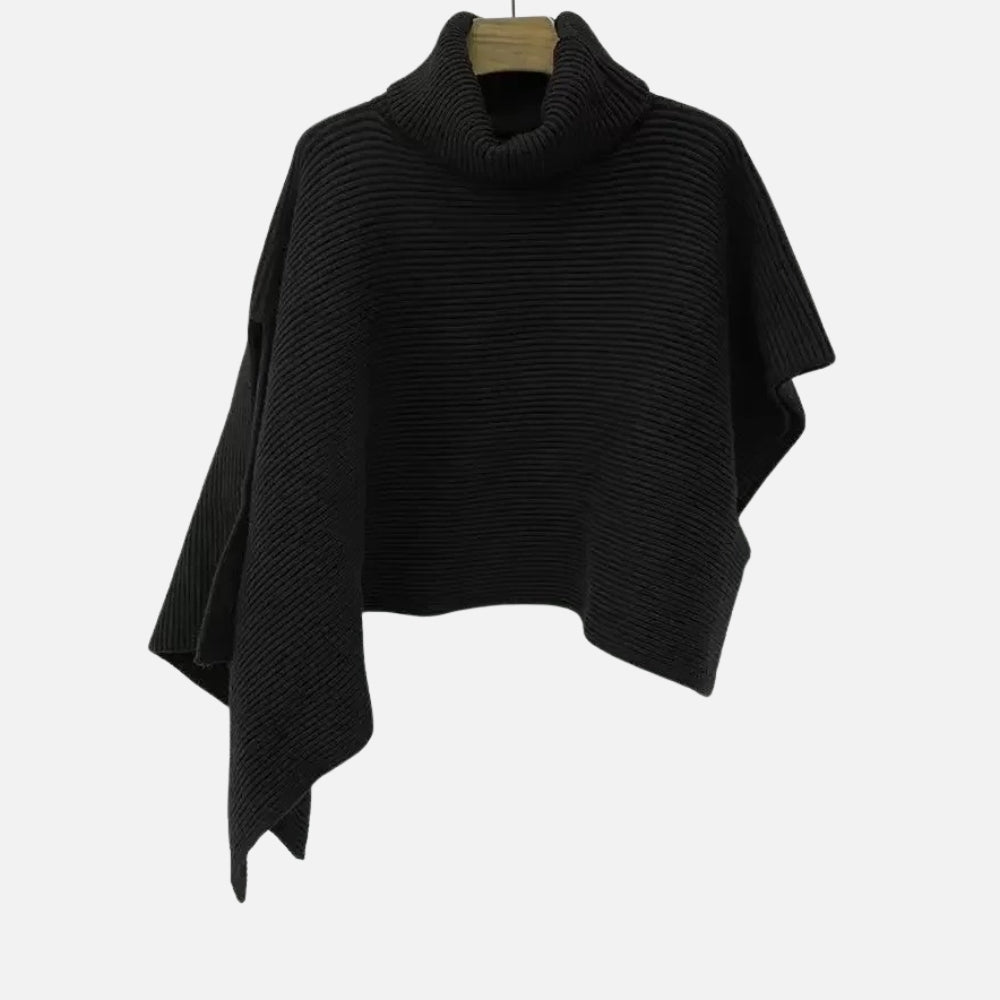 Pull Poncho Court Femme