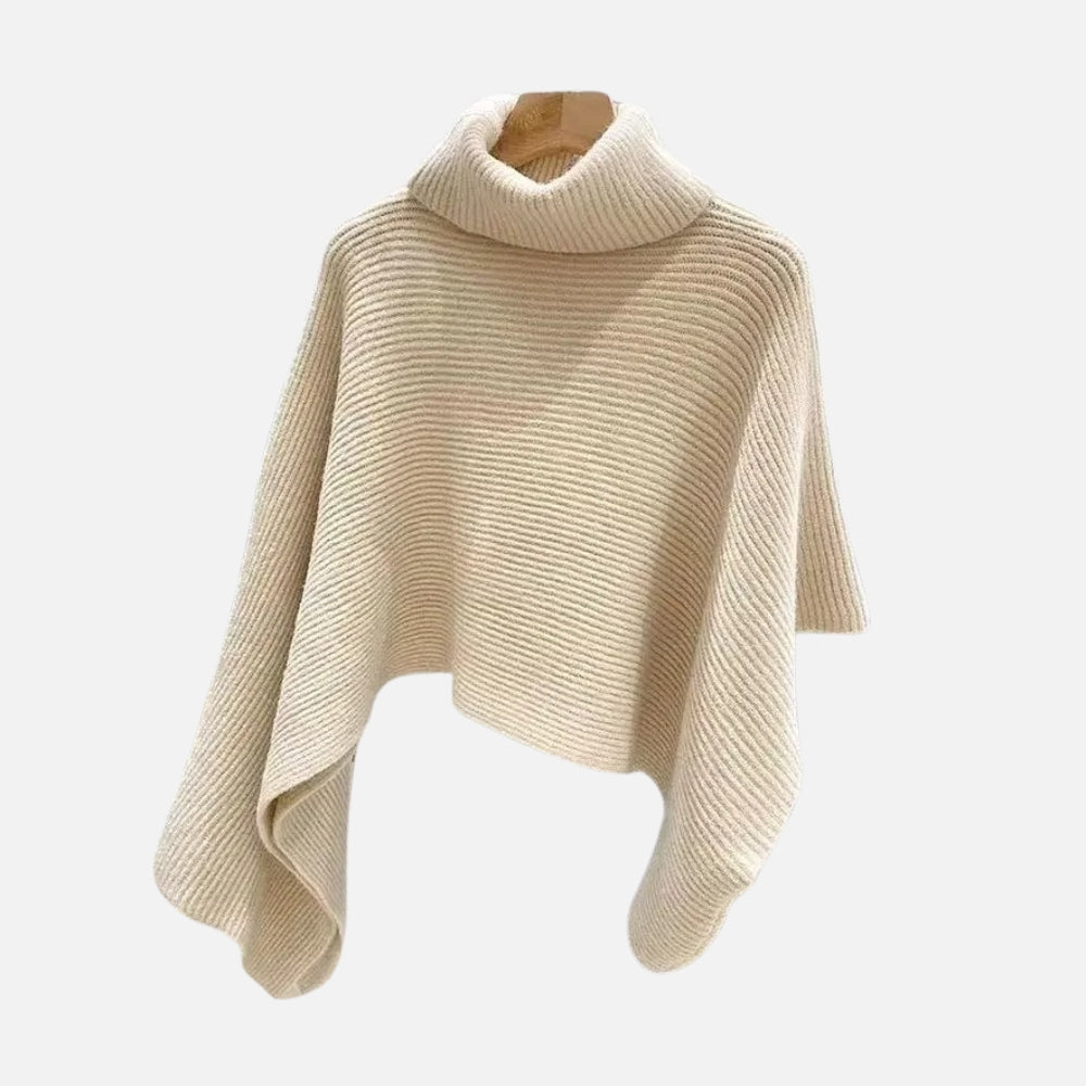 Pull Poncho Court Femme